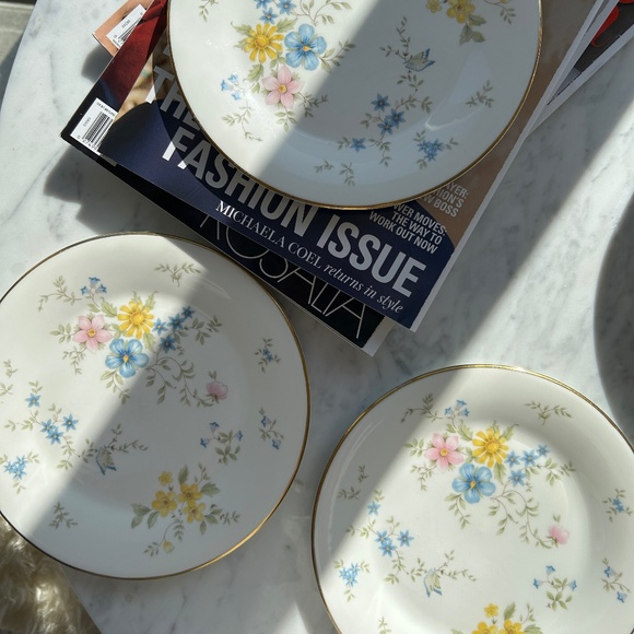 Royal Doulton “Elegy” Fine Bone China Plates Set of 6 (England) - Picture 3 of 6